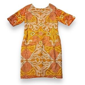 NEW Sheridan French Sheath Dress Embroidered 3/4 Sleeves Wedding Dressy Size 6